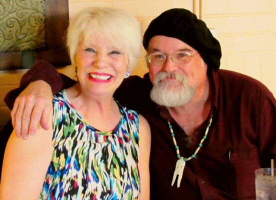 Rick Hunt, the Artist and Angie, his devoted fan!